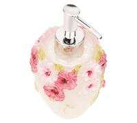 PACKOVE Refillable Squeeze Bottle Elegant European Style Resin Container Light Green 300ml Portable with Pump Dispenser for Body Wash and Conditioner for Home Or Travel