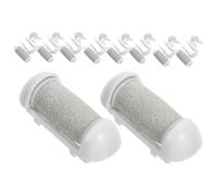 PACKOVE Replacement Roller Heads 10pcs Universally Compatible Callus Remover Plastic Sturdy Material for Electric Foot File Pedicure Tools for Home Foot Care