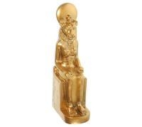 PACKOVE Resin Sphinx Collectible Figurine Egyptian Decor Sphinx Sculpture Craft in Golden Color with Modern Vintage Style for Tabletop Addition and Room Decoration, Easy to Clean