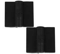 PACKOVE Restroom Cubicle Door Hinges 2Pcs Black Plastic Heavy Duty Nylon Partition Hardware with Detachable Lift-Off Function for Public Toilet Doors, Left and Right Opening