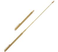PACKOVE Retractable Copper Dowsing Rod, Feng Shui Detection Tool, Golden Dragon-head Design, Smooth Rotation, Portable Probe Rod