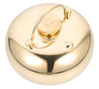 PACKOVE Reusable Brass Hot Water Bottle 0.8l Capacity Portable Hot Water Kettle for Snuggling in Bed, Compact Feet Warmer with Fine Workmanship, Winter Supply for Family and Girlfriends