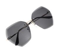 PACKOVE Rimless Sunglasses Party Glasses Fashion Sunglasses Simple Shaped Design PC Comfortable to Wear for Female Male Driving Street Shot