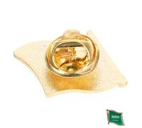 PACKOVE Saudi Flag Brooch Metal Lapel Pin for Men Stylish Suit Accessory Durable Hat Decoration Unique for Fashionable Outfits