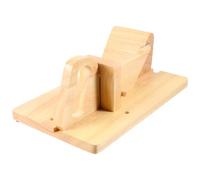 PACKOVE Sausage Slicer Kitchen Tool Wooden Handle Stainless Steel Blade Easy to Use Lightweight Kitchen Gadget for Home and Camping