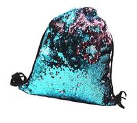 PACKOVE Sequin for Storing Small Things and Jewelry with Reversible Design Polyester Bag Drawstring and String Backpack Style Colour for Festivals and Shopping