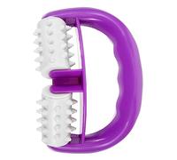 PACKOVE Shaped Arm Massage Roller for Muscle Relief and Cellulite Reduction Manual Body and Thigh Massager for Legs and Arms Portable Muscle Therapy Tool Purple