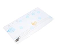 PACKOVE Shell Pattern A6 Binder Pocket PVC Zipper Pouch Detachable Business Card Refill Zipper Bag for Budget Planner and Loose Leaf Notebook Accessories