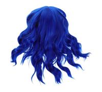 PACKOVE Short Curly Water Wave Wig for Halloween Synthetic Ladies Wigs Bangs Costume Party Hairpiece Accessory