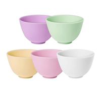 PACKOVE Silicone Facial Mixing Bowls 5pcs Small Reusable Unbreakable Seasoning Bowls for Indoor Diy Face Mask Beauty Salon and Camping Use