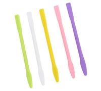 PACKOVE Silicone Stirring Rods Random Color for Home and Travel Use 5pcs Multi-purpose Stick Shape Easy to Apply Thin Layers Small and Lightweight Cosmetic Stirring Tools