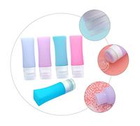PACKOVE Silicone Travel Bottle Portable Squeezable Refillable Containers for Toiletry Leakproof Squeeze Bottles for Gym Business Trip Random Colors