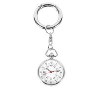 PACKOVE Silver Heat Watch Key Luminous Ring Nurse with Pocket at Made Glass and Alloy Resistant Aging Resistant for Nurses at Work