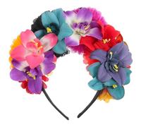 PACKOVE Simulated Silk Flower Headband Rave Accessories Mexican Hat Headpiece Party Dress up