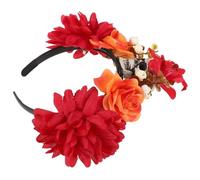 PACKOVE Skull Hair Hoop Festival Flower Headband Halloween Skull Costume for Girl Headband Day Dead Headpiece Women's Halloween Party Hair Accessory
