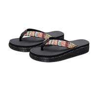 PACKOVE Slip Beach Slippers for Women Stylish Summer Wedge Slipper Breathable Design for Seaside Walks
