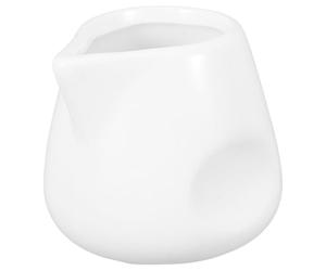 PACKOVE Small Ceramic Milk Jug 110ml White Porcelain Creamer Pitcher with Handle for Coffee and Sauces, Versatile Milk Dispenser Suitable for Coffee Shops and Afternoon Tea Settings