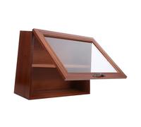 PACKOVE Small Vintage Desktop Organizer Box for Cosmetics Tea Set and Sundries Storage Rustic Style Countertop Shelf for Mugs and Makeup Holder at Home