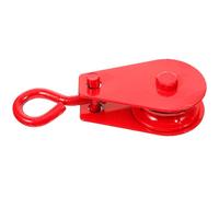 PACKOVE Small Wire Rope Pulley Block 0.2t Steel Single Pulley Wheel for Lifting Rigging Cable Hoisting and Strength Training Accessories