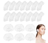 PACKOVE Soft the Touch Waterproof Pe Plastic Ear Protectors for Hair Dye and Shower Use Disposable Ear Covers Not Easy to Tear 200pcs Suitable for Salon and Shower