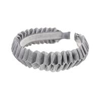 PACKOVE Solid Color Cloth Hair Clasp for Women and Crossover Knot Design Durable Hair Accessories Grey for Various Dress Ups and Unique Styles