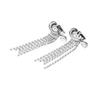 PACKOVE Sparkling Western Earrings for Women Lightweight Rhinestone Cowgirl Hat Tassel Dangle Jewelry Alloy Drop Earrings for Country Outfits and Party Styles