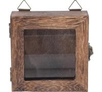 PACKOVE Specimen Display Box Specimen Display Frame 11.8x9.8x2.8in Wood Sturdy Structure Easy to Use Lightweight Fashionable Creative Hanging for Personality Place Decoration