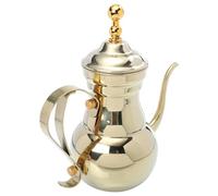 PACKOVE Stainless Steel Filter Pot Coffee Pouring Pot Long Narrow Spout Kettle Middle East Style Anti-scald Nonslip Design Indoor Office Use
