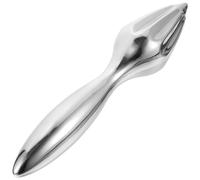 PACKOVE Stainless Steel Lemon Reamer and Citrus Juicer - Manual Hand Press for Orange, Kiwi, Grapefruit - Metal Cone Squeezer