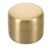 PACKOVE Stainless Steel Pill Organizer Compact Portable Medicine Box Airtight Round Metal Container for Travel Pocket-Sized Pill Holder with Stylish Finish
