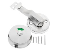 PACKOVE Stainless Steel Toilet Door Rotating Lock Vacant Engaged Indicator for Public Bathroom Partition Cubicle, Privacy Privacy Indicator Bolt Lock for Restroom Door Security
