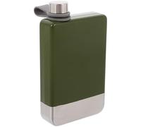PACKOVE Stainless Steel Whisky Flask Leakproof Metal Drinking Container with Moderate Capacity, Easy Pouring and Spill Prevention, Stylish and Sl esign for Daily Use and Gathering