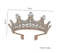 PACKOVE Stunning Bridal Hair Crown Wedding Tiara Crystal Versatile Headwear for Special Occasions
