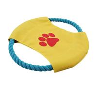 PACKOVE Sturdy Bite-resistant Flying Disc Dog Training for Indoor Use Portable Soft Chew-resistant Pet like Samoyed and Golden Color