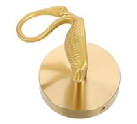 PACKOVE Swan Shape Hook Decorative Wall Hook Copper Golden Self Adhesive No Drill for Entryway Home Decor