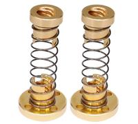 PACKOVE T8 3d Printer Lead Screw and Copper Nuts Set, 2mm Pitch Stainless Steel Threaded Rod with Anti-backlash Nut, 3d Printer Accessories for Home and Workshop Use