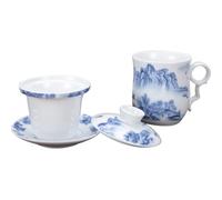 PACKOVE Tea Cup Loose Leaf Tea Brewing System Ceramic Practical Convenient Ceremony