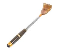 PACKOVE Telescopic Back Scratcher with Beads for Itch Relief and Massage Portable Extendable Anti-Itch Massager for Adults and Women Smooth Surface Comfortable Use