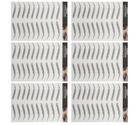 PACKOVE Temporary Eyebrow Tattoos Transfer Stickers False Eyebrow Stickers 6 Sheets Black for Natural Hair-like Brow Look with No Time, Waterproof for Beauty Bloggers and Makeup