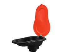 PACKOVE Temporary Plastic Squat Urinal Bedpan for Men and Women Orange Portable Bedside Urinal for Home Renovation and Outdoor Use Female and Male for Bedridden Patients