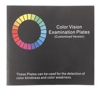 PACKOVE Testing Card Album Visual Testing Chart Color Weakness Test Book Paper Material Self-checking of Color Blind Easy to Store Black for Driving Safety in Multiple Settings