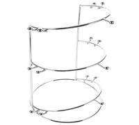 PACKOVE Three-tier Metal Crown Rack Hairband Stand for Women Display Headpieces and Crowns Organizer Suitable for Dressing Table and Occasions