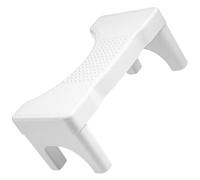 PACKOVE Toilet Step Stool for Adults White Pp Material Space Saving and Easy to Clean Footstool for Bathroom Use Enhancing Squatting Posture and Stability