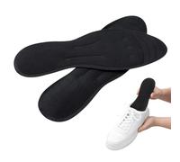 PACKOVE TPU Liquid Massaging Insoles for Plantar Fasciitis, Velvet Material Thin and Flexible Design, Black Colour, Absorbs Shock and Provides Therapeutic Foot Massage