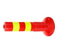 PACKOVE Traffic Column Safety Warning Column Driveway Security Post Red Pu Material High-strength Construction Easy to Use Practical Design for Parking and Traffic Safety