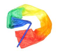 PACKOVE Twirling Streamer on A Stick Gymnastics Dance Ribbon Colorful Satin Silk Plastic Charming Elegant Artistic Dancing Accessories Not Easy to Tear Gentle People Team Training