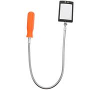 PACKOVE Underbody Inspection Mirror with 360° Rotation Flexible LED Light, Car Security Checking Tool 20x63cm Bendable Square Reflective Vehicle Inspection Mirror for Mechanic Use