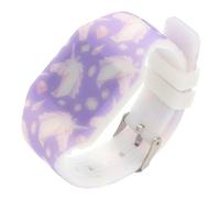 PACKOVE Unicorn Silicone Led Children's Digital Watch Dreamy Purple Color Waterproof Touch Screen for Girls Outdoor Activities Adjustable Strap