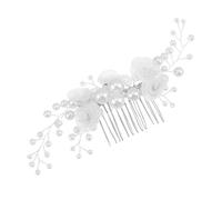 PACKOVE Unique Pearl Flower Bridal Hair Comb Flower Girl Hairpiece Wedding Hair Accessories