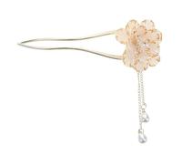 PACKOVE Vintage Enamel Chinese Flower Hairpin Lightweight Retro Peony Hair Chopsticks for Wedding Party Hanfu Costume Accessories Gift